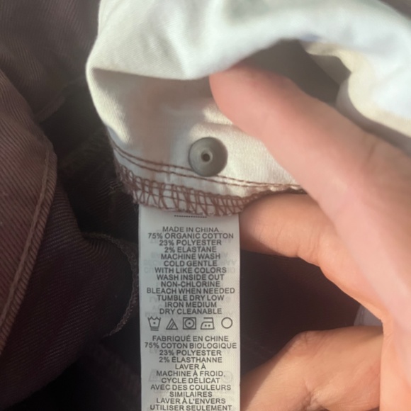 Prana size 25 organic cotton skinny jeans - purple - Picture 4 of 4